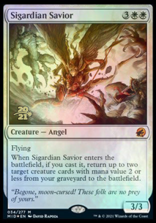 Sigardian Savior [Innistrad: Midnight Hunt Prerelease Promos] | The Time Vault CA