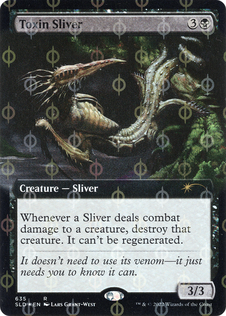 Toxin Sliver (Extended Art) (Step-and-Compleat Foil) [Secret Lair Drop Promos] | The Time Vault CA