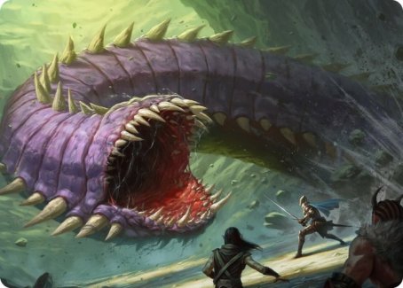 Purple Worm Art Card [Dungeons & Dragons: Adventures in the Forgotten Realms Art Series] | The Time Vault CA