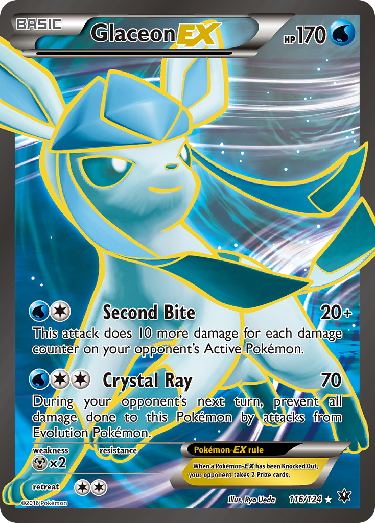 Glaceon EX (116/124) [XY: Fates Collide] | The Time Vault CA