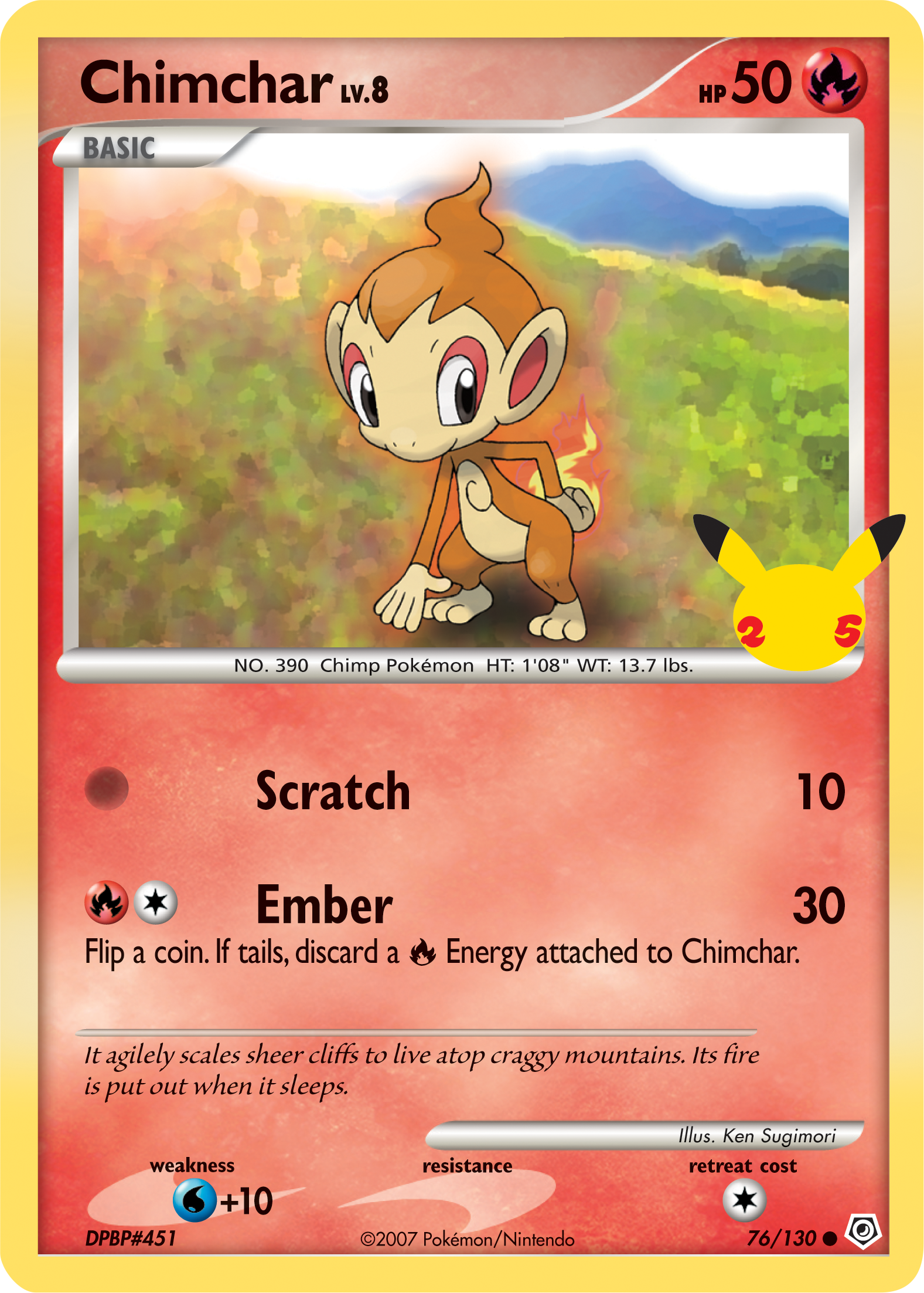 Chimchar (76/130) [First Partner Pack] | The Time Vault CA
