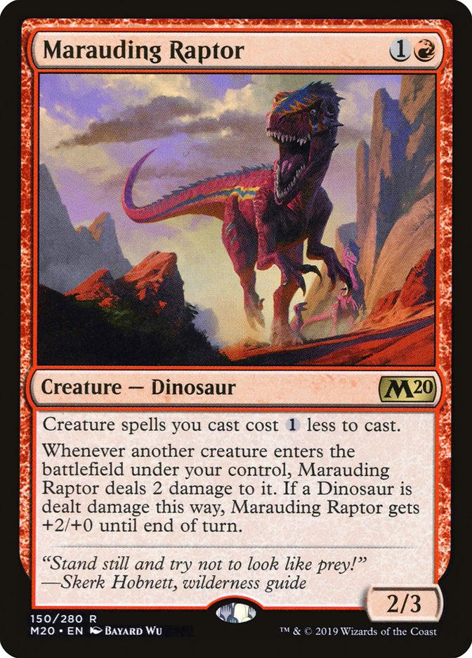 Marauding Raptor [Core Set 2020] | The Time Vault CA