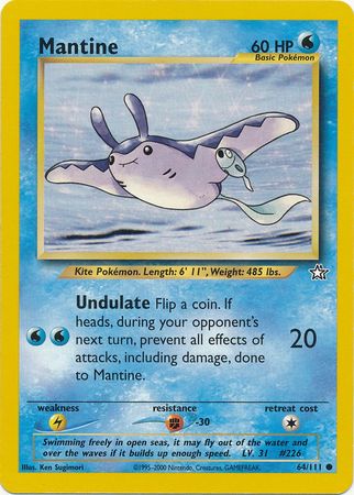 Mantine (64/111) [Neo Genesis Unlimited] | The Time Vault CA