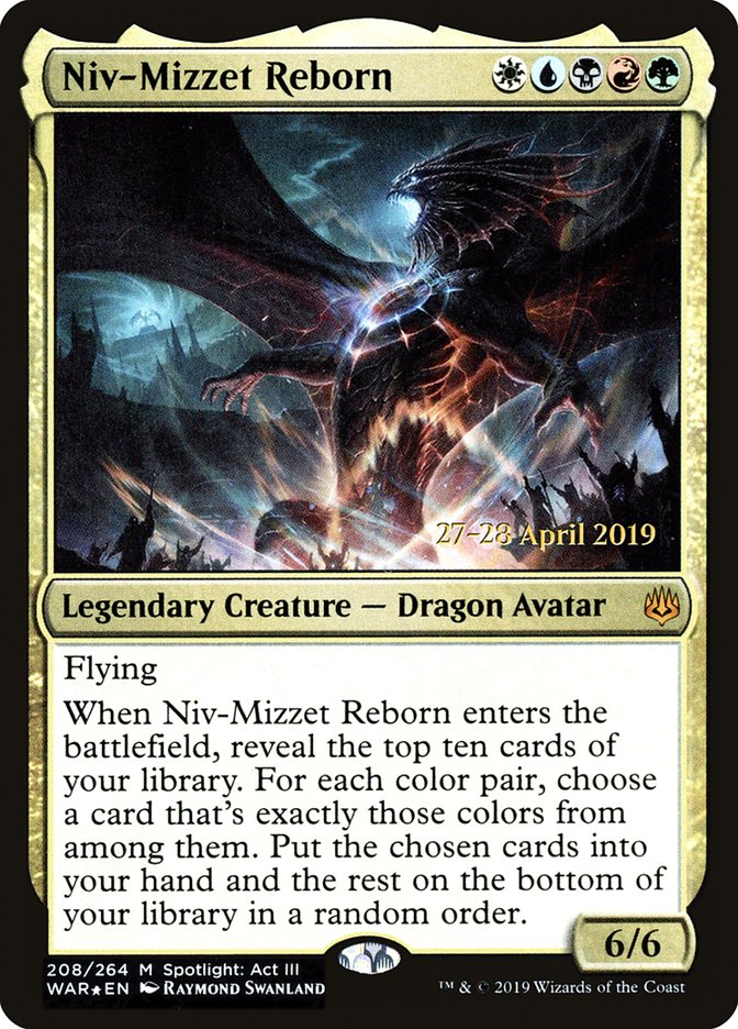 Niv-Mizzet Reborn  [War of the Spark Prerelease Promos] | The Time Vault CA