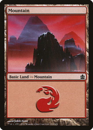 Mountain (312) [Commander 2011] | The Time Vault CA