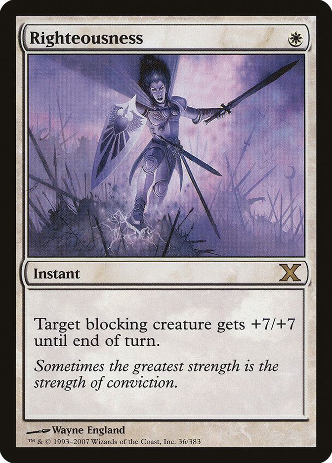 Righteousness [Tenth Edition] | The Time Vault CA