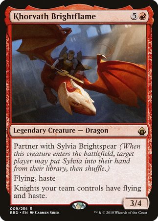 Khorvath Brightflame [Battlebond] | The Time Vault CA