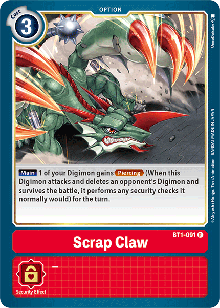 Scrap Claw [BT1-091] [Release Special Booster Ver.1.5] | The Time Vault CA