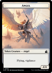Saproling // Angel (0003) Double-Sided Token [Ravnica Remastered Tokens] | The Time Vault CA