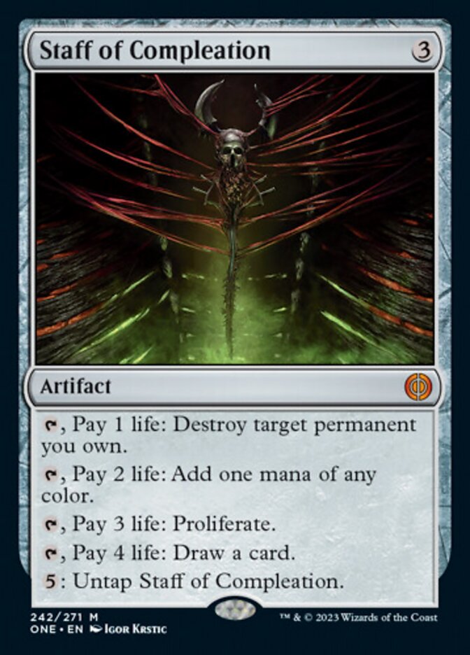 Staff of Compleation [Phyrexia: All Will Be One] | The Time Vault CA