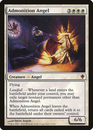 Admonition Angel [Worldwake] | The Time Vault CA