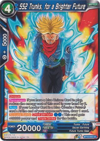 SS2 Trunks, for a Brighter Future (BT10-043) [Rise of the Unison Warrior 2nd Edition] | The Time Vault CA