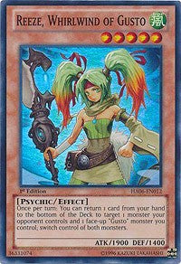 Reeze, Whirlwind of Gusto [HA06-EN012] Super Rare | The Time Vault CA