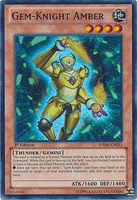 Gem-Knight Amber [HA06-EN033] Super Rare | The Time Vault CA