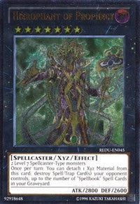 Hierophant of Prophecy (UTR) [REDU-EN045] Ultimate Rare | The Time Vault CA