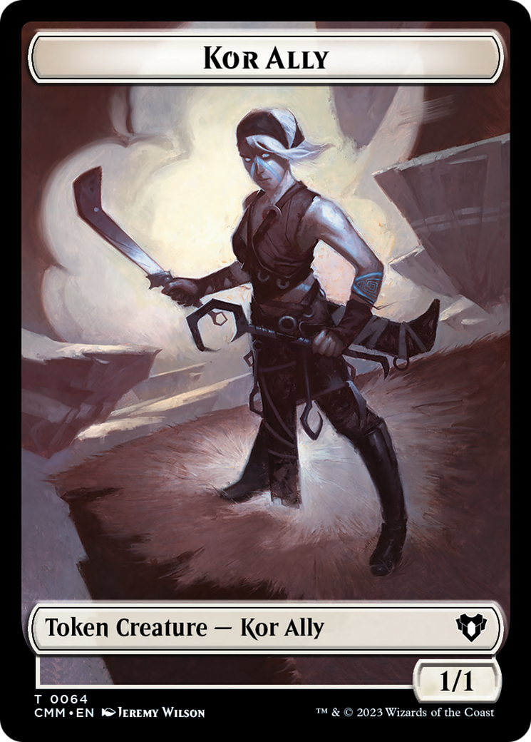 Wall // Kor Ally Double-Sided Token [Commander Masters Tokens] | The Time Vault CA