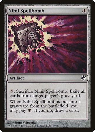 Nihil Spellbomb [Scars of Mirrodin] | The Time Vault CA