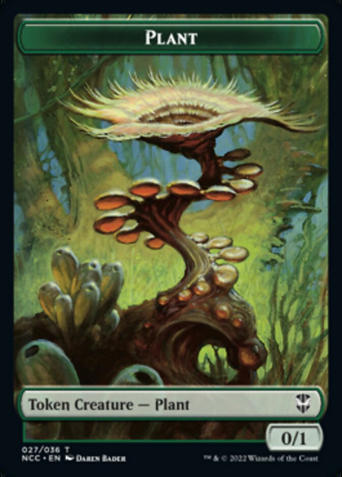 Plant // Beast Double-sided Token [Streets of New Capenna Commander Tokens] | The Time Vault CA