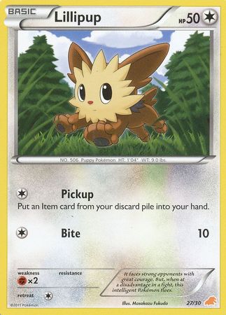 Lillipup (27/30) [Black & White: Trainer Kit - Excadrill] | The Time Vault CA