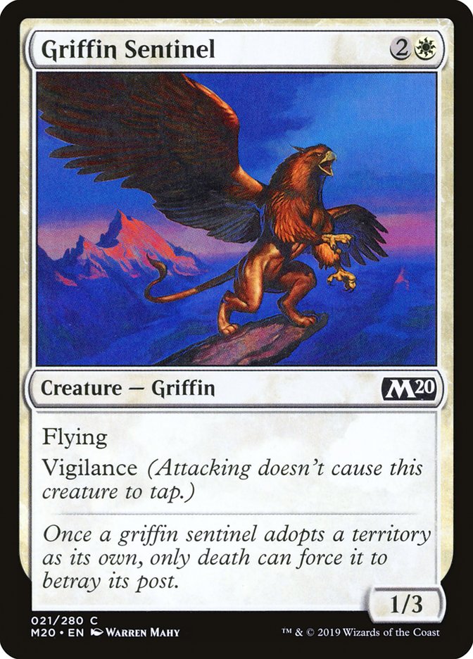 Griffin Sentinel [Core Set 2020] | The Time Vault CA
