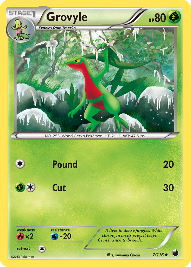 Grovyle (7/116) [Black & White: Plasma Freeze] | The Time Vault CA