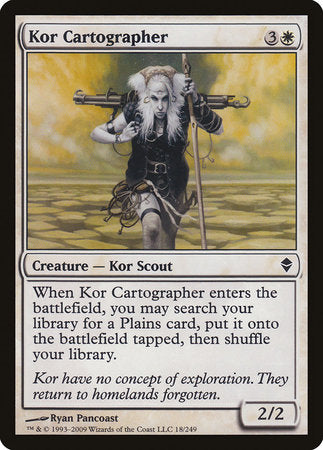 Kor Cartographer [Zendikar] | The Time Vault CA