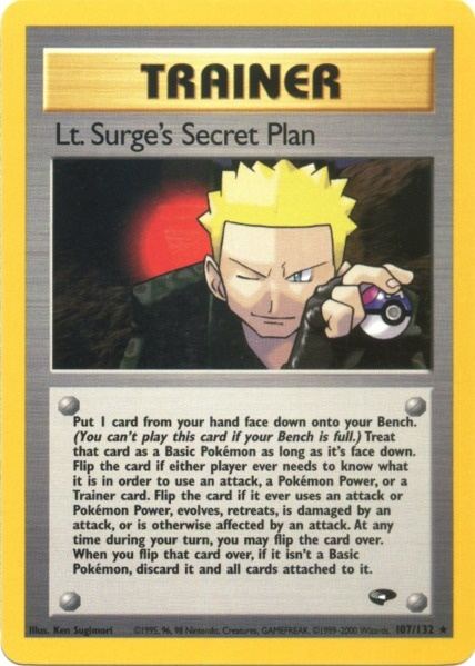 Lt. Surge's Secret Plan (107/132) [Gym Challenge Unlimited] | The Time Vault CA