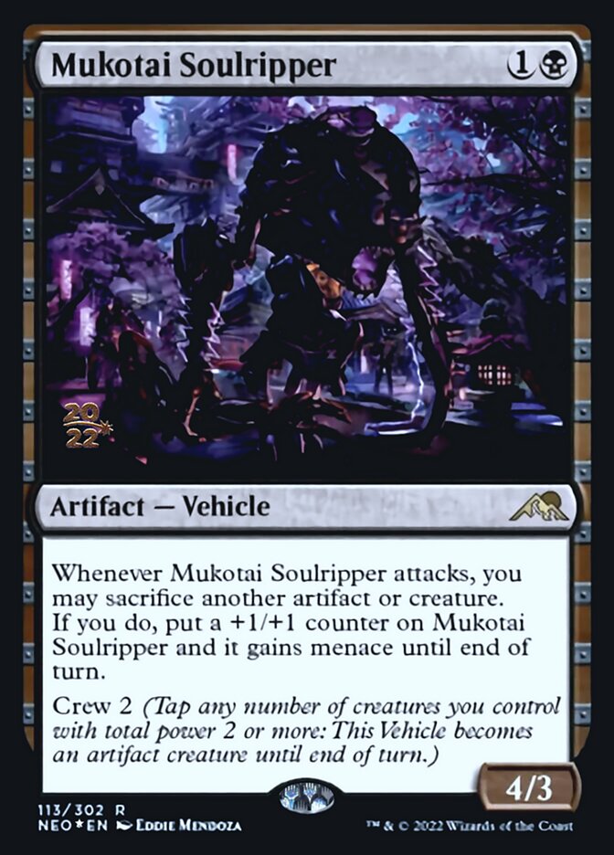 Mukotai Soulripper [Kamigawa: Neon Dynasty Prerelease Promos] | The Time Vault CA