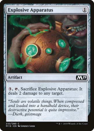 Explosive Apparatus [Core Set 2019] | The Time Vault CA