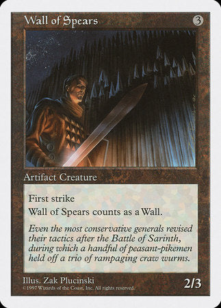 Wall of Spears [Fifth Edition] | The Time Vault CA