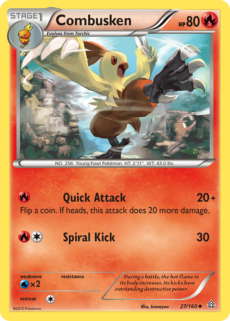 Combusken (27/160) [XY: Primal Clash] | The Time Vault CA