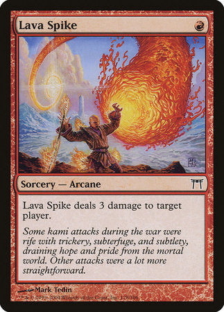 Lava Spike [Champions of Kamigawa] | The Time Vault CA
