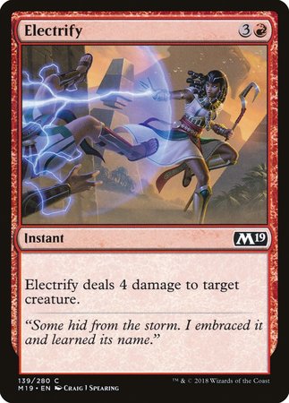 Electrify [Core Set 2019] | The Time Vault CA