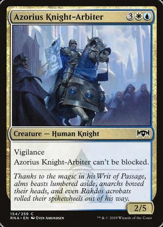 Azorius Knight-Arbiter [Ravnica Allegiance] | The Time Vault CA