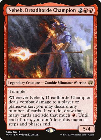 Neheb, Dreadhorde Champion [War of the Spark] | The Time Vault CA