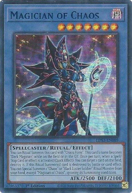 Magician of Chaos (Blue) [LDS3-EN089] Ultra Rare | The Time Vault CA