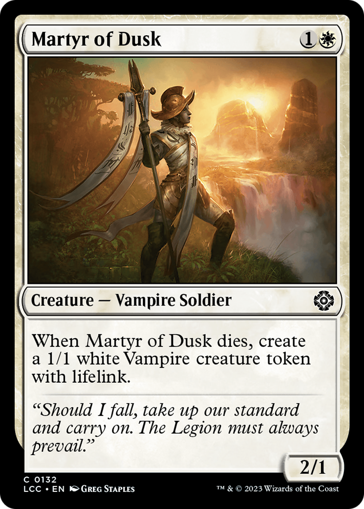 Martyr of Dusk [The Lost Caverns of Ixalan Commander] | The Time Vault CA