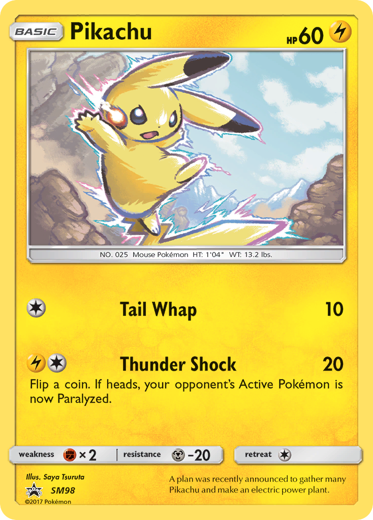 Pikachu (SM98) [Sun & Moon: Black Star Promos] | The Time Vault CA