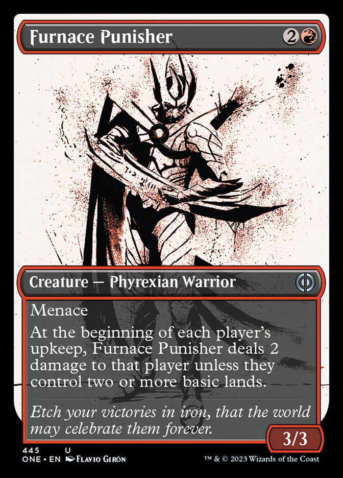 Furnace Punisher (Showcase Ichor Step-and-Compleat Foil) [Phyrexia: All Will Be One] | The Time Vault CA