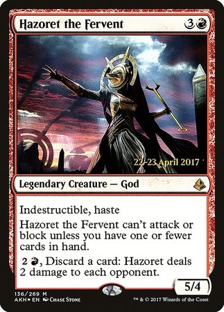 Hazoret the Fervent [Amonkhet Promos] | The Time Vault CA