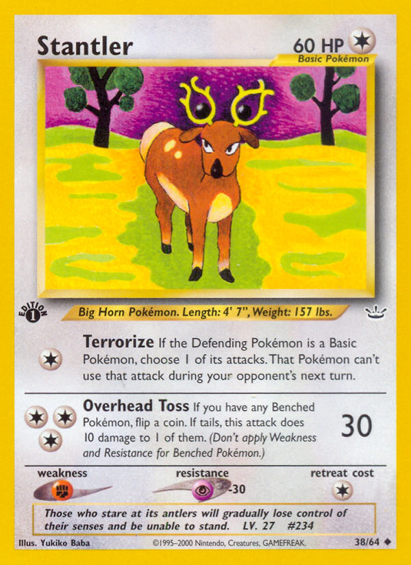 Stantler (38/64) [Neo Revelation 1st Edition] | The Time Vault CA