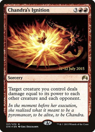 Chandra's Ignition [Magic Origins Promos] | The Time Vault CA