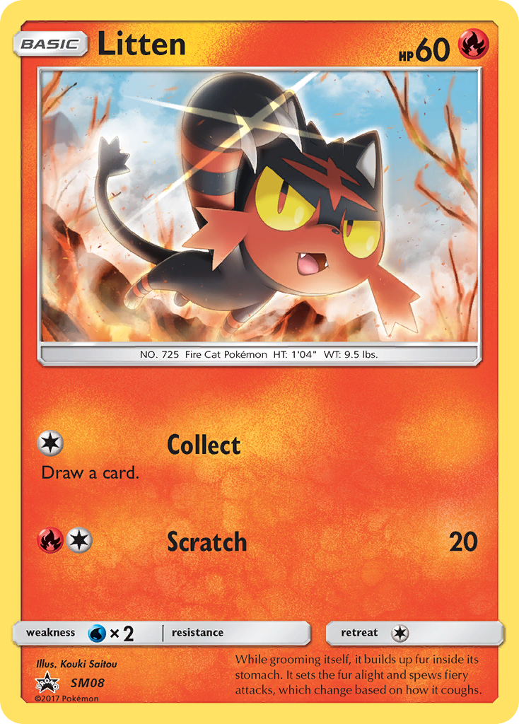 Litten (SM08) [Sun & Moon: Black Star Promos] | The Time Vault CA