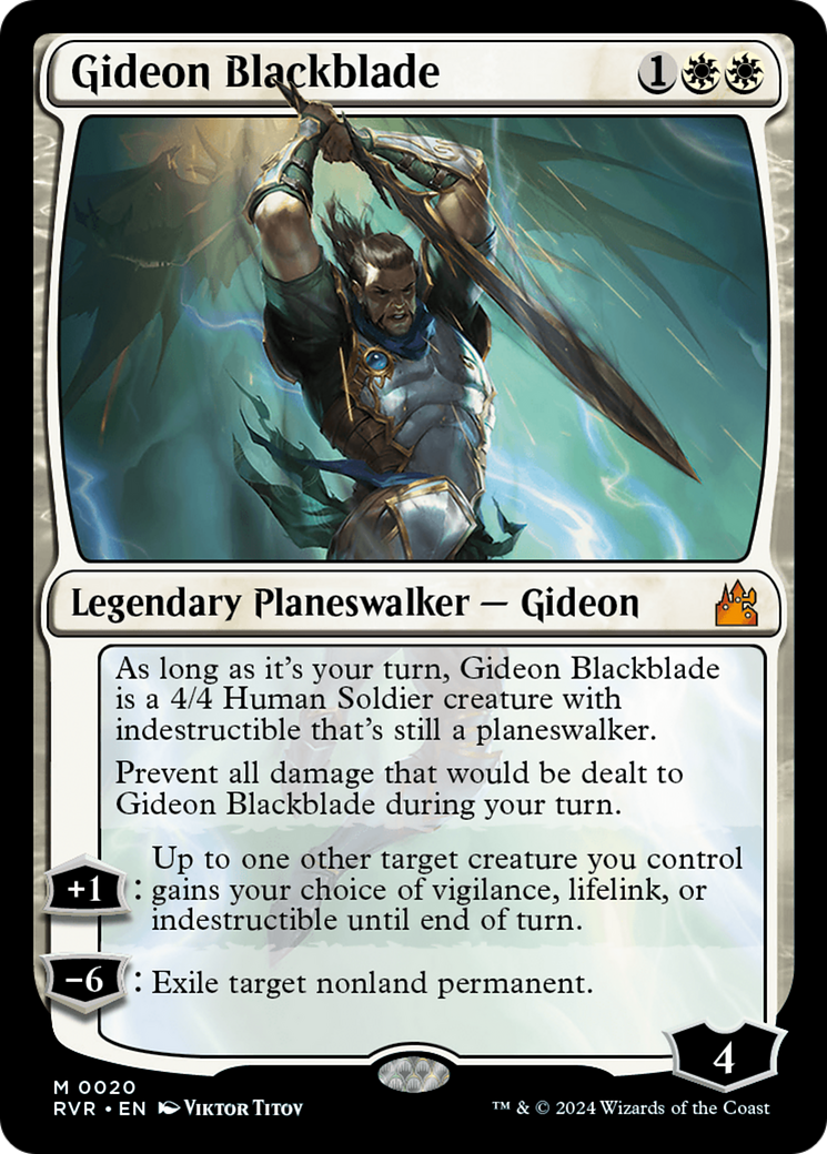 Gideon Blackblade [Ravnica Remastered] | The Time Vault CA