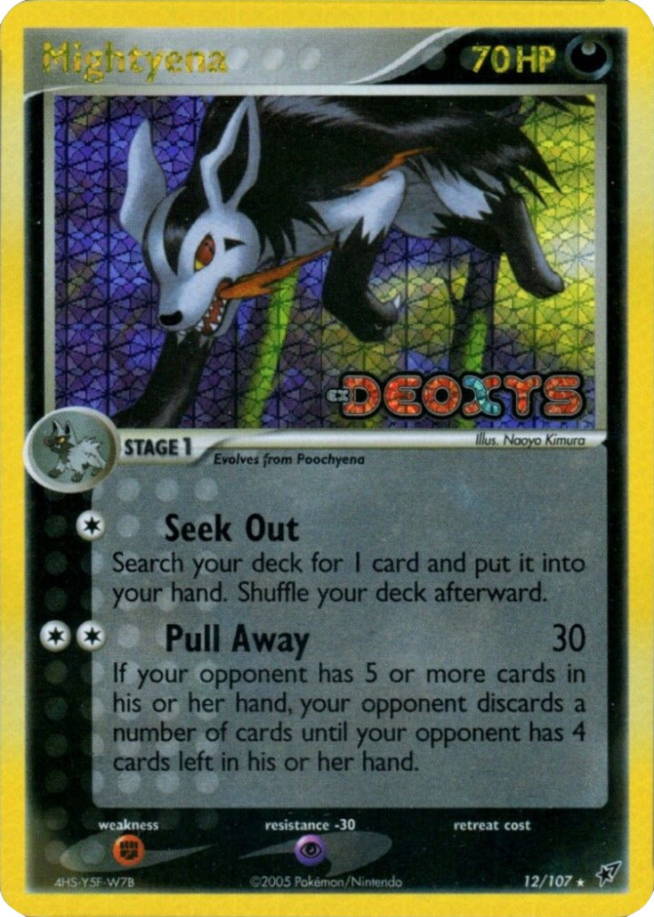 Mightyena (12/107) (Stamped) [EX: Deoxys] | The Time Vault CA