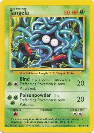 Tangela (66/102) [Base Set Unlimited] | The Time Vault CA