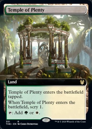 Temple of Plenty (Extended Art) [Theros Beyond Death] | The Time Vault CA