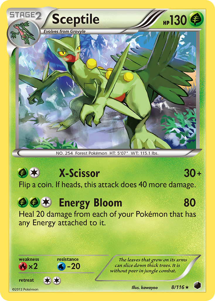 Sceptile (8/116) [Black & White: Plasma Freeze] | The Time Vault CA