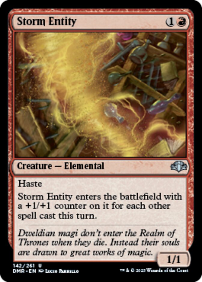 Storm Entity [Dominaria Remastered] | The Time Vault CA