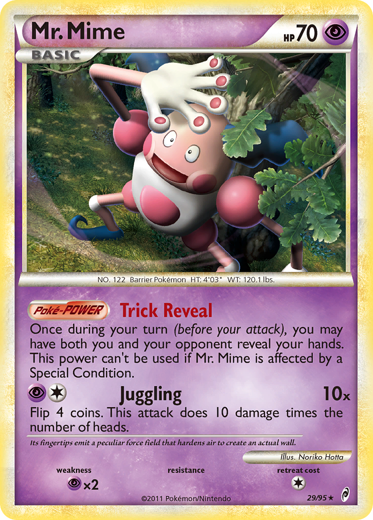 Mr. Mime (29/95) [HeartGold & SoulSilver: Call of Legends] | The Time Vault CA
